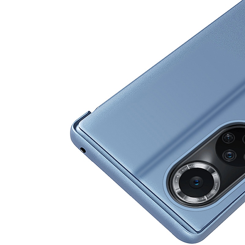 Clear View Case-etui til Huawei nova 9 flip cover sort