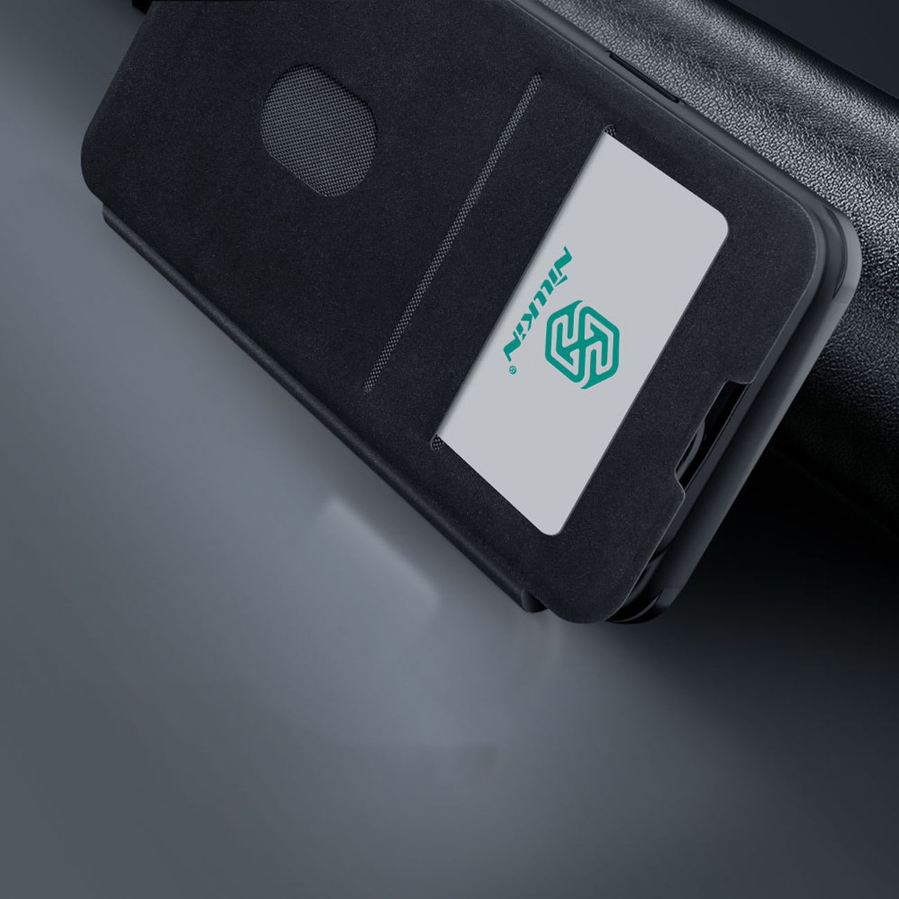 Nillkin Qin Läder Pro Case iPhone 14 Plus Kameraskydd Hölster Skydd Flip Case Svart
