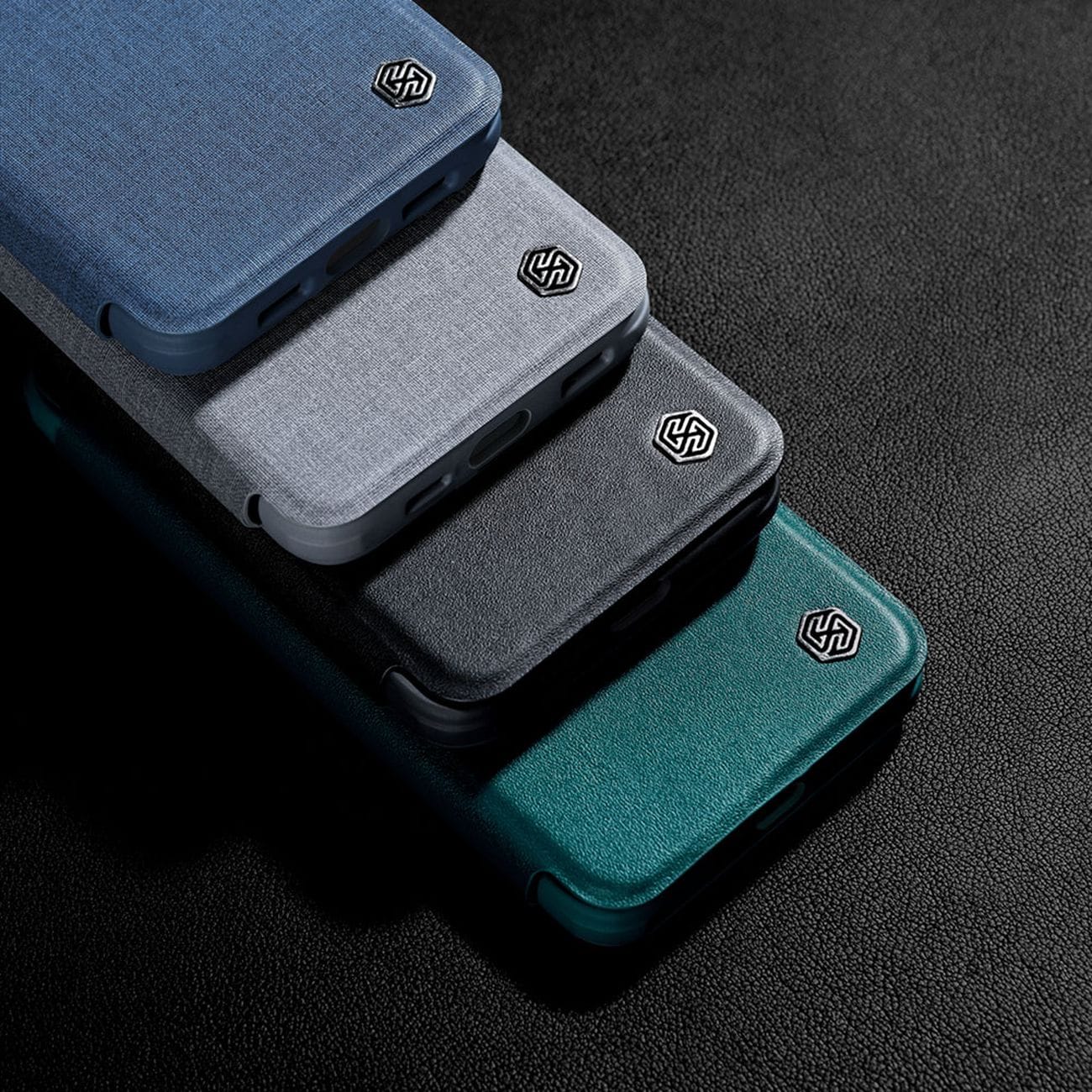 Nillkin Qin Läder Pro Case iPhone 14 Plus Kameraskydd Hölster Skydd Flip Case Svart