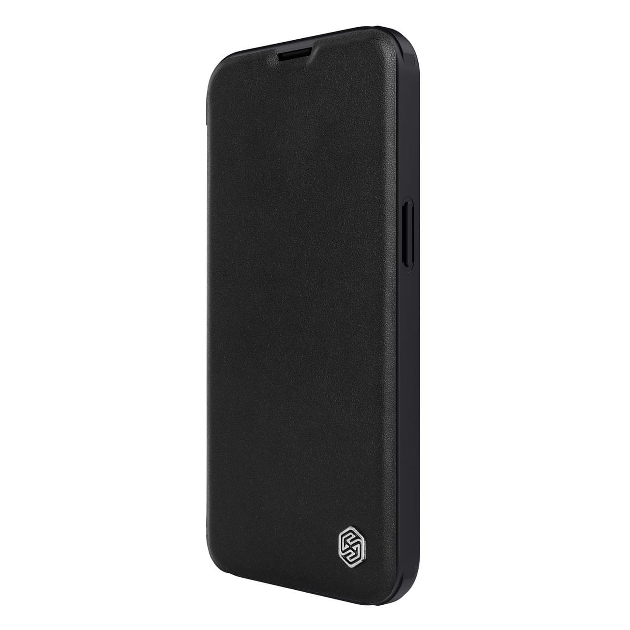 Nillkin Qin Läder Pro Case iPhone 14 Plus Kameraskydd Hölster Skydd Flip Case Svart