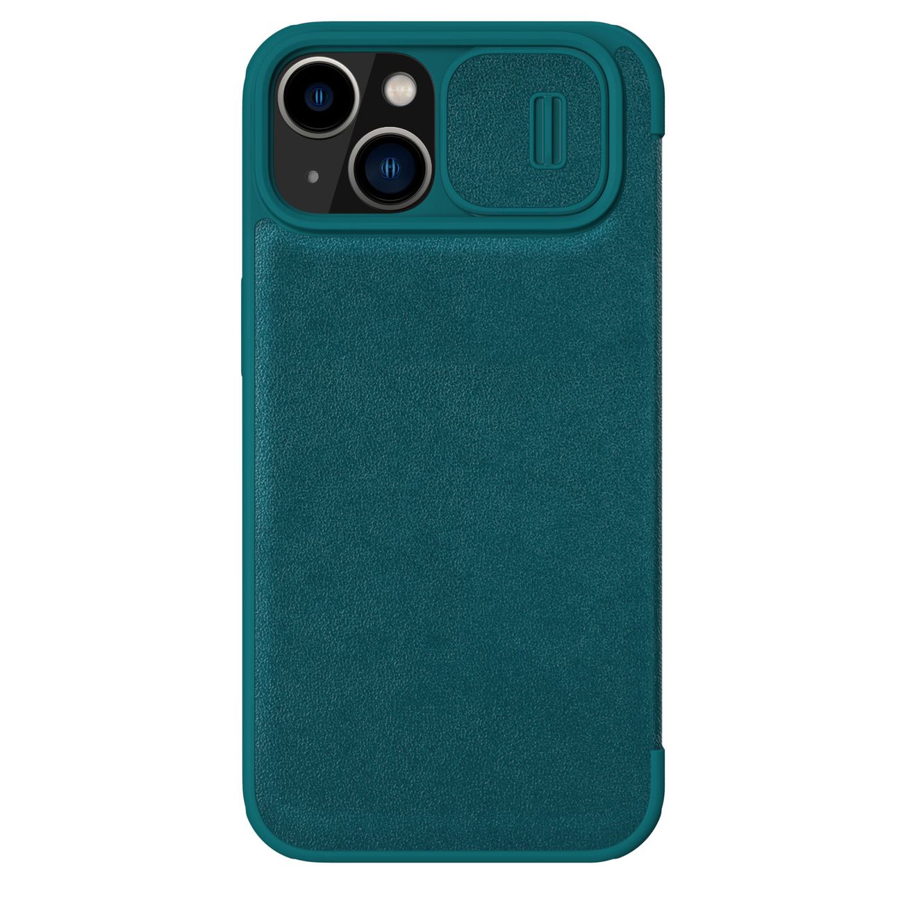 Nillkin Qin Läder Pro Case iPhone 14 Plus Kameraskydd Hölster Skydd Flip Case Grön