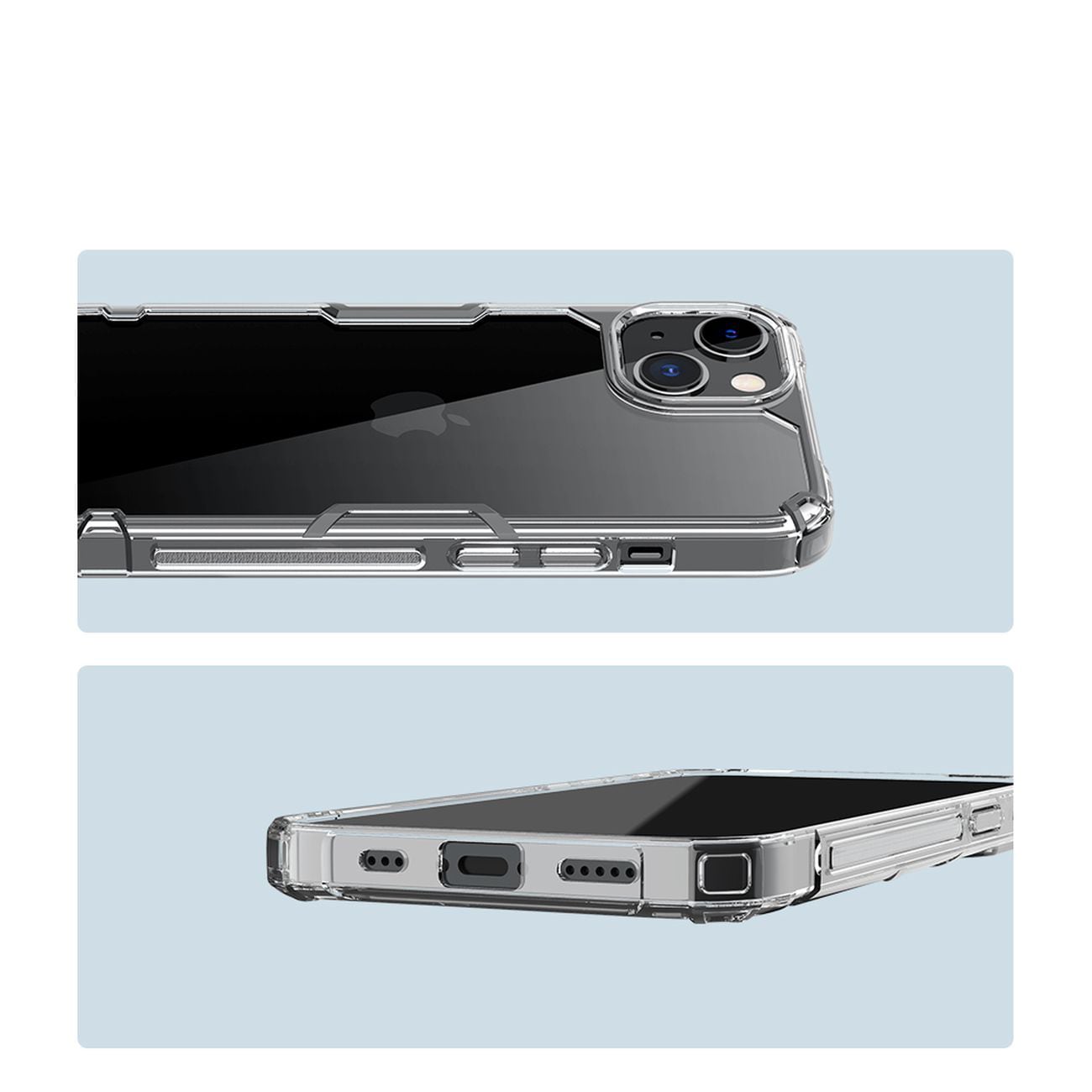 Nillkin Nature Pro iPhone 14 Plus-fodral, pansarskydd, blått fodral