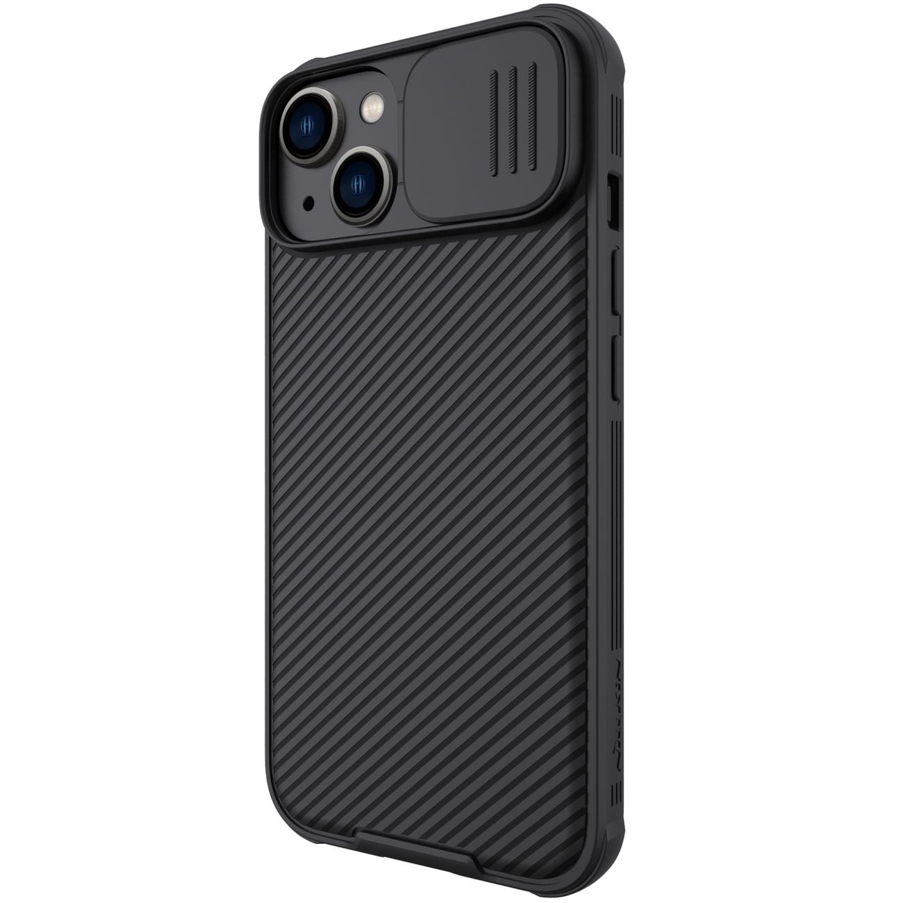 Nillkin CamShield Pro Magnetiskt Fodral iPhone 14 Plus Skydd Kameraskydd Svart (med MagSafe)