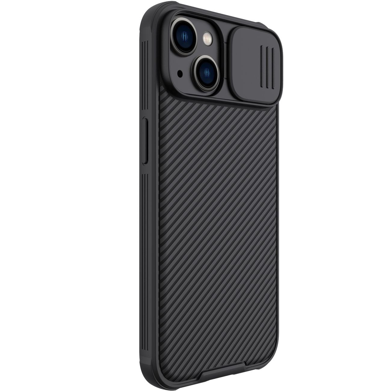 Nillkin CamShield Pro Magnetiskt Fodral iPhone 14 Plus Skydd Kameraskydd Svart (med MagSafe)