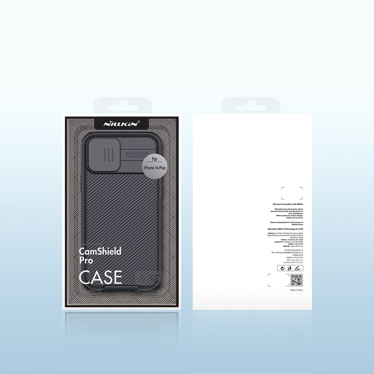 Nillkin CamShield Pro Magnetiskt fodral iPhone 14 Plus Skydd Kameraskydd Blå (med MagSafe)