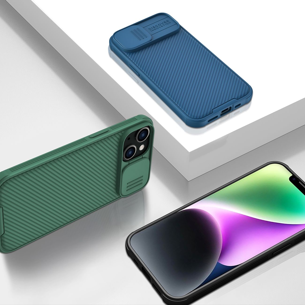 Nillkin CamShield Pro Fodral iPhone 14 Plus Skyddsfodral Kameraskydd Svart