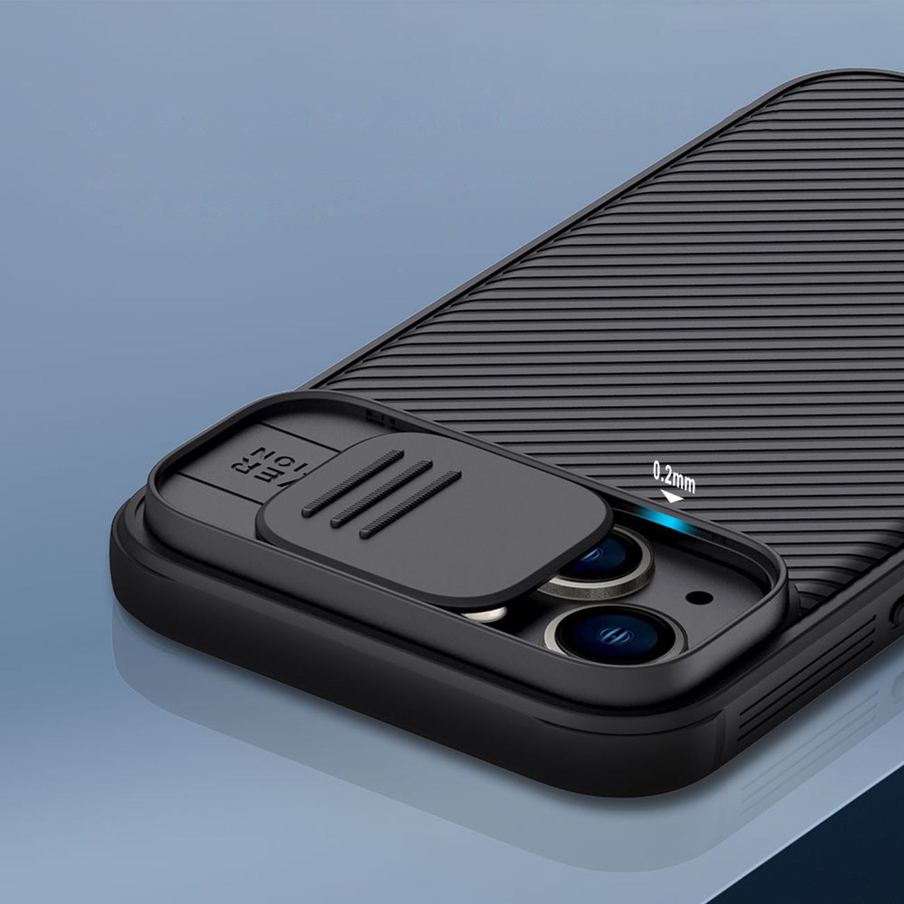 Nillkin CamShield Pro Fodral iPhone 14 Plus Skyddsfodral Kameraskydd Svart