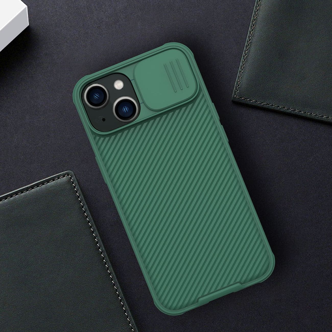 Nillkin CamShield Pro Fodral iPhone 14 Plus Pansarskydd Kameraskydd Blå