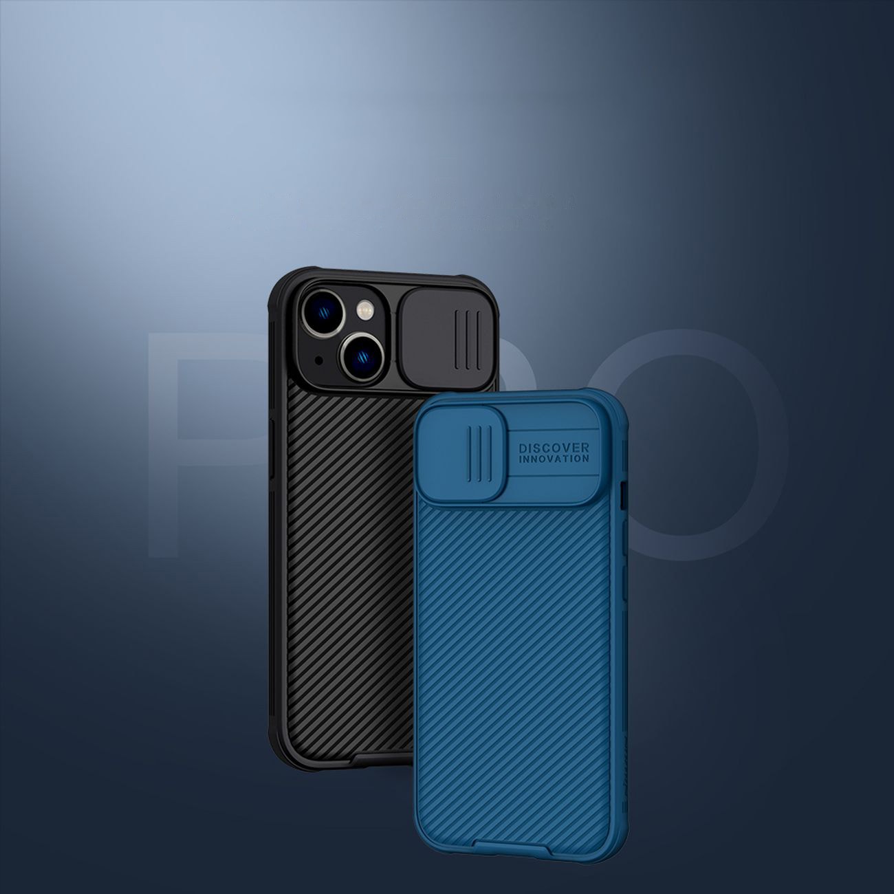 Nillkin CamShield Pro Fodral iPhone 14 Plus Pansarskydd Kameraskydd Blå