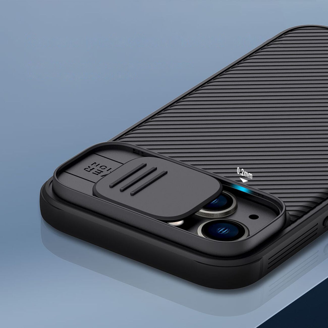 Nillkin CamShield Pro Fodral iPhone 14 Plus Pansarskydd Kameraskydd Blå