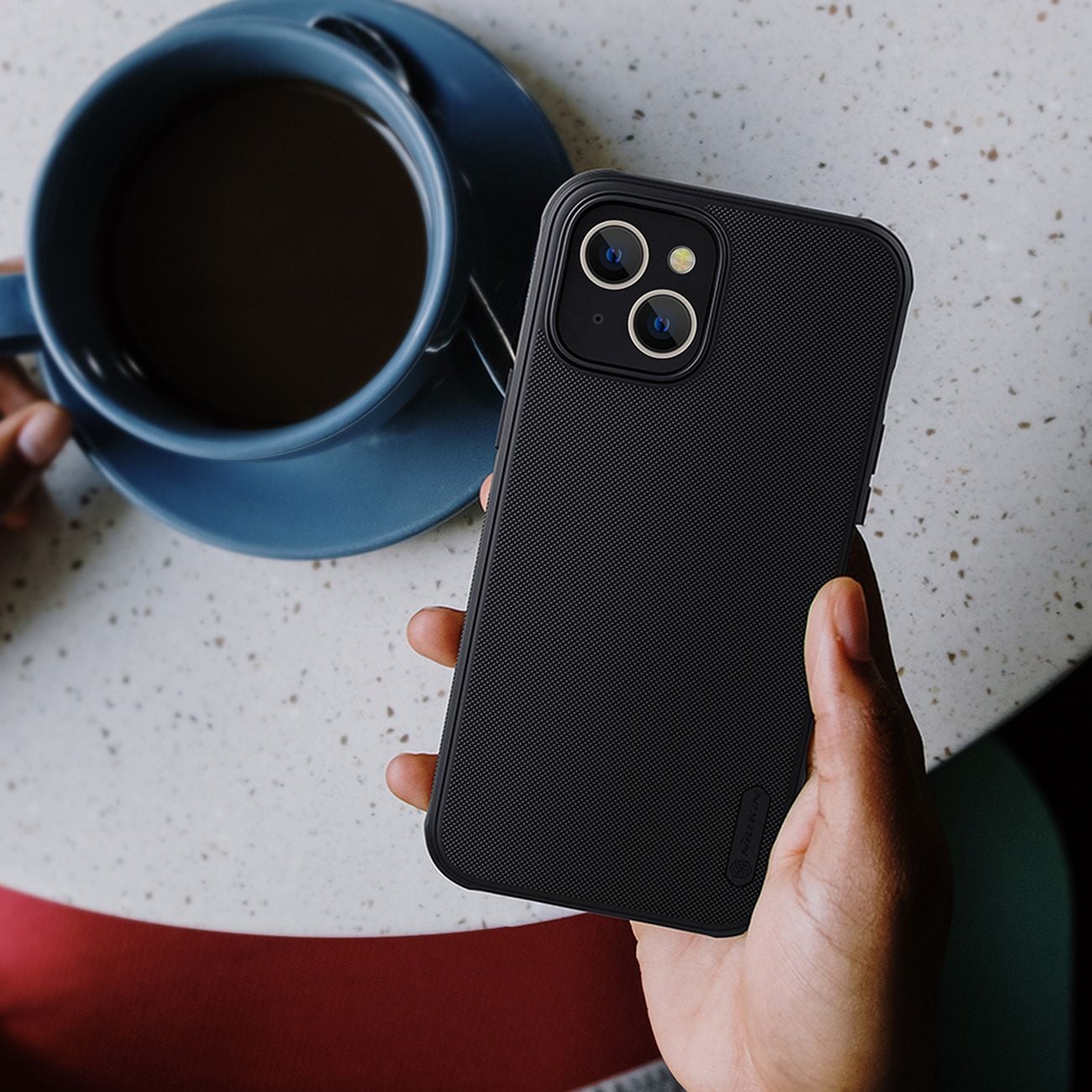 Nillkin Super Frosted Shield Pro-fodral för iPhone 14 Plus bakstycke grönt