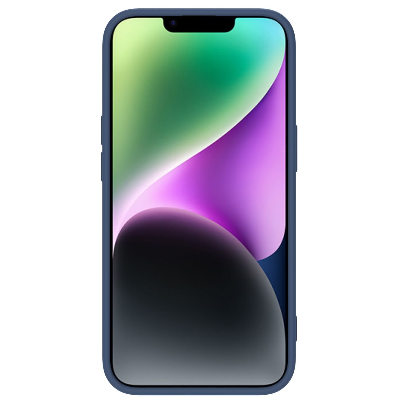 Nillkin CamShield Silky Silikonfodral iPhone 14 Plus Fodral med kameraskydd Blå