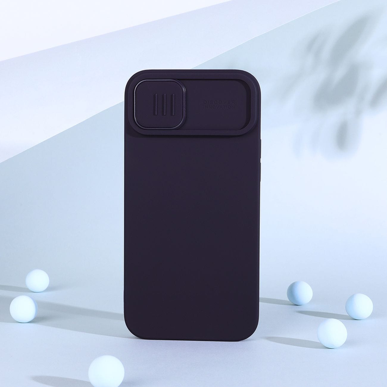 Nillkin CamShield Silky Silikonfodral iPhone 14 Plus fodral med kameraskydd grön
