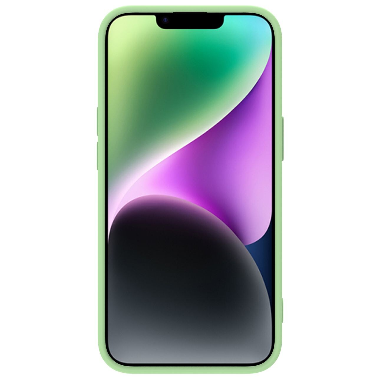 Nillkin CamShield Silky Silikonfodral iPhone 14 Plus fodral med kameraskydd grön