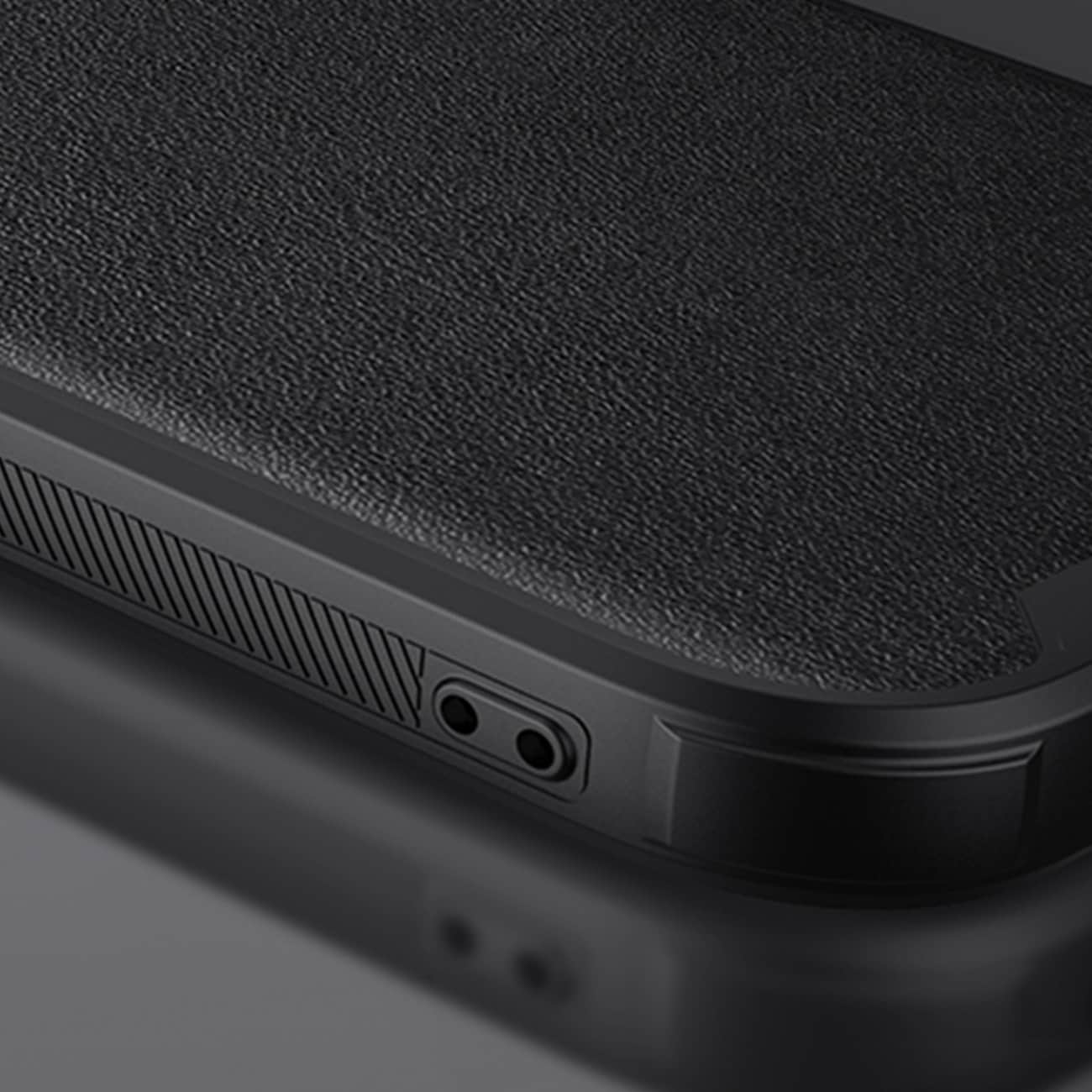 Nillkin CamShield Leather S Case iPhone 14 Plus-fodral med kameraskydd blå