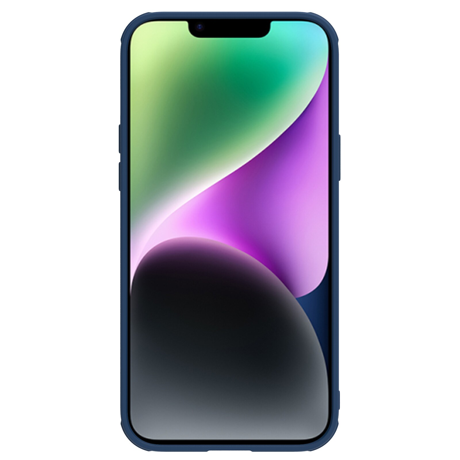 Nillkin CamShield Leather S Case iPhone 14 Plus-fodral med kameraskydd blå