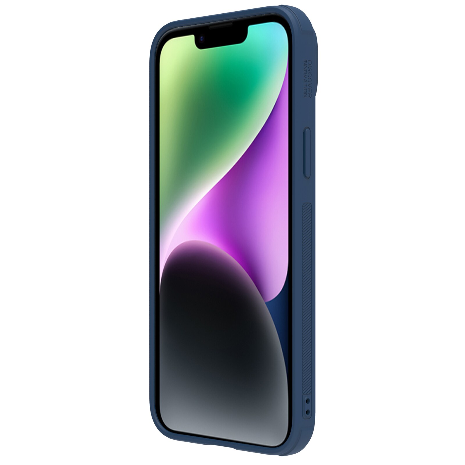 Nillkin CamShield Leather S Case iPhone 14 Plus-fodral med kameraskydd blå