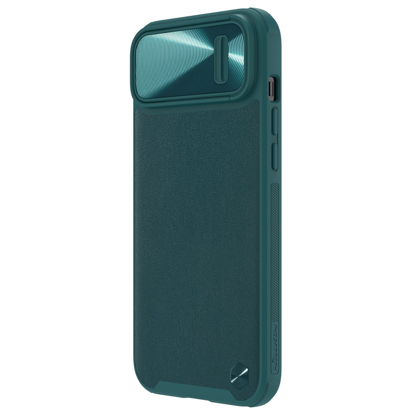 Nillkin CamShield Leather S Case iPhone 14 Plus fodral med kameraskydd grönt