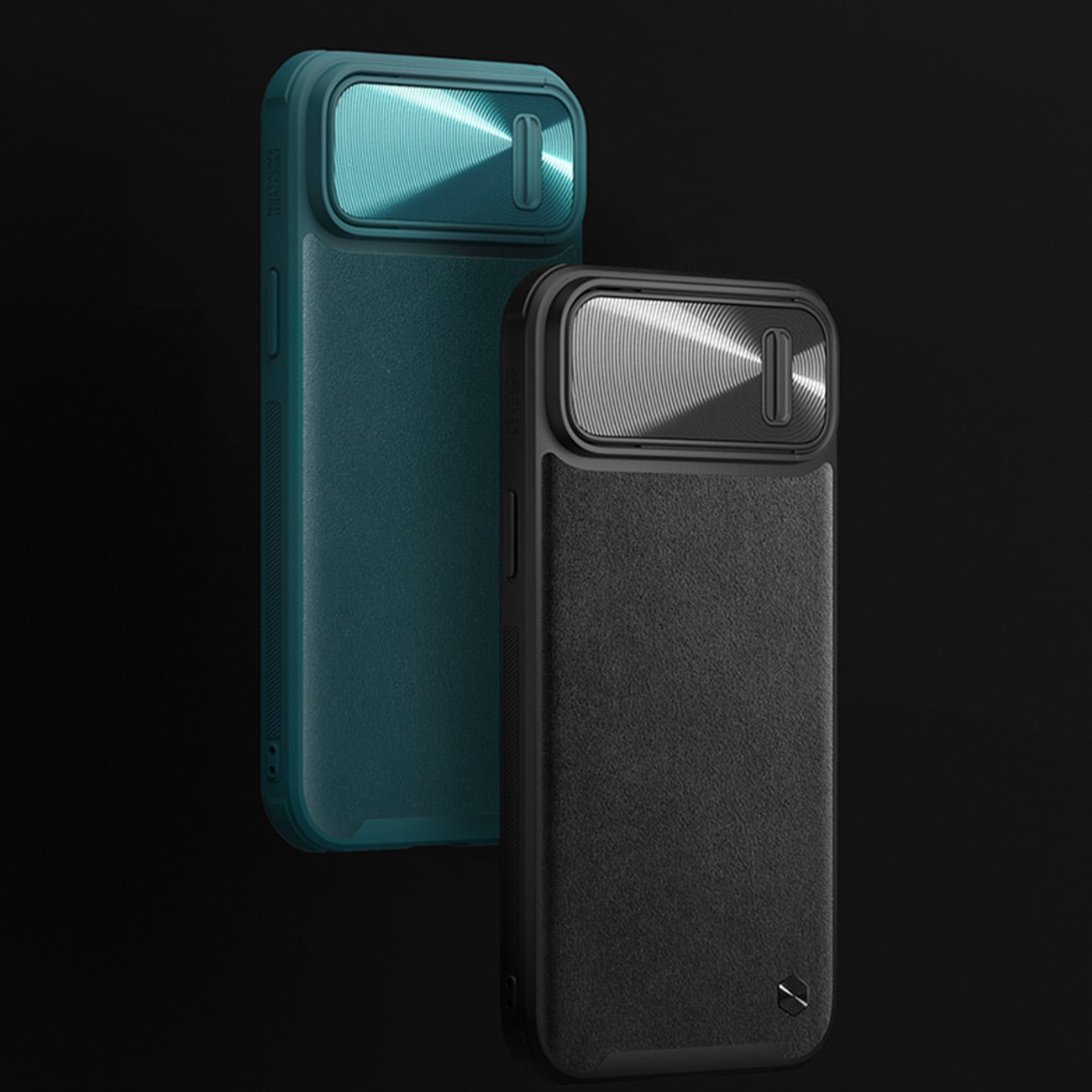 Nillkin CamShield Leather S Case iPhone 14 Plus fodral med kameraskydd grönt