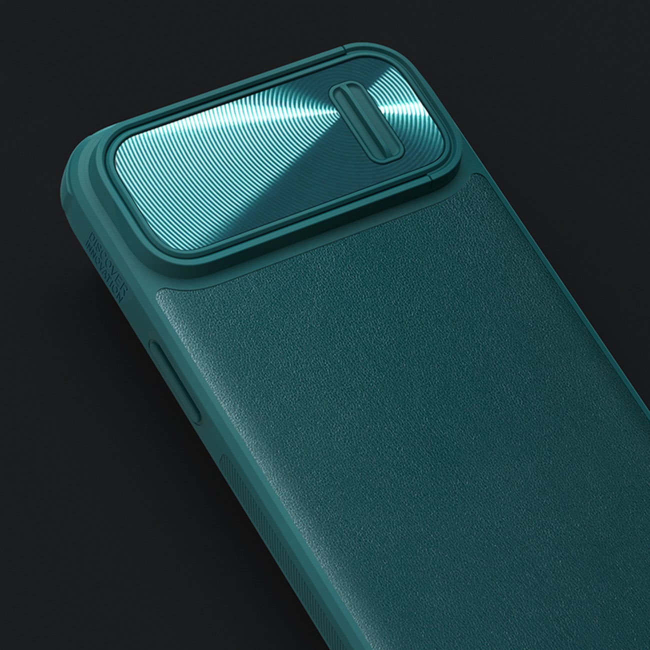 Nillkin CamShield Leather S Case iPhone 14 Plus fodral med kameraskydd grönt
