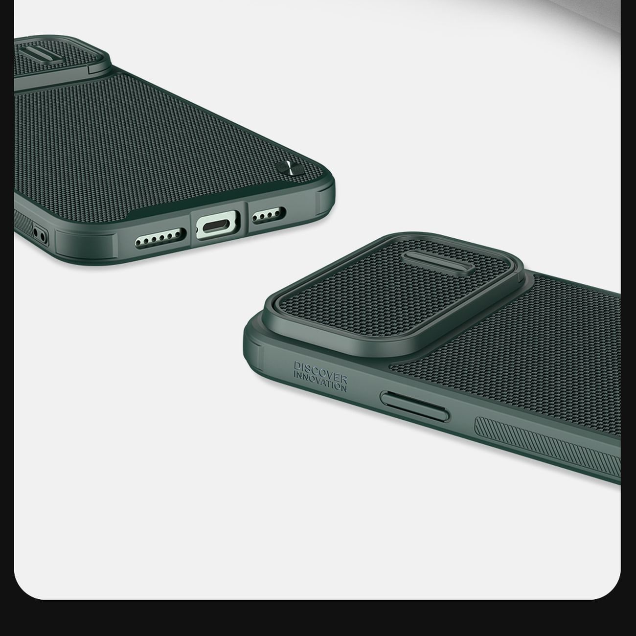 Nillkin Textured S Case iPhone 14 Plus pansarskydd med kameraskydd, svart