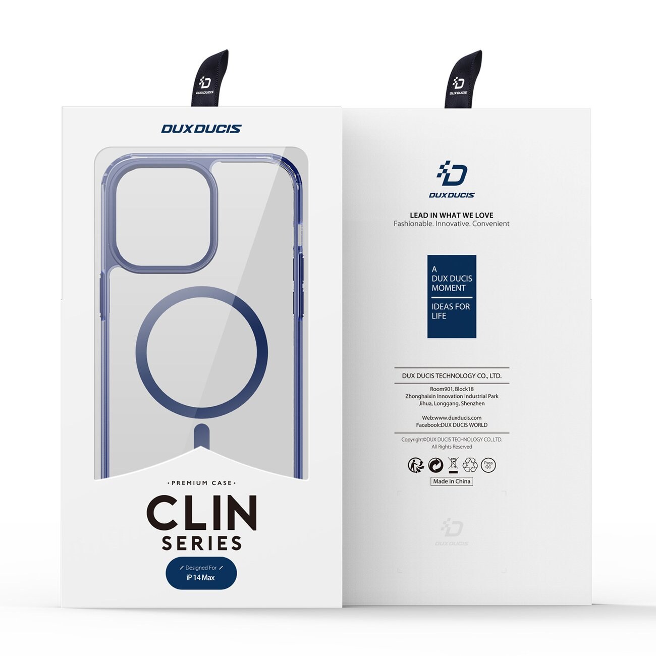 Dux Ducis Clin2 fodral för iPhone 14 Plus magnetiskt MagSafe-skydd blå