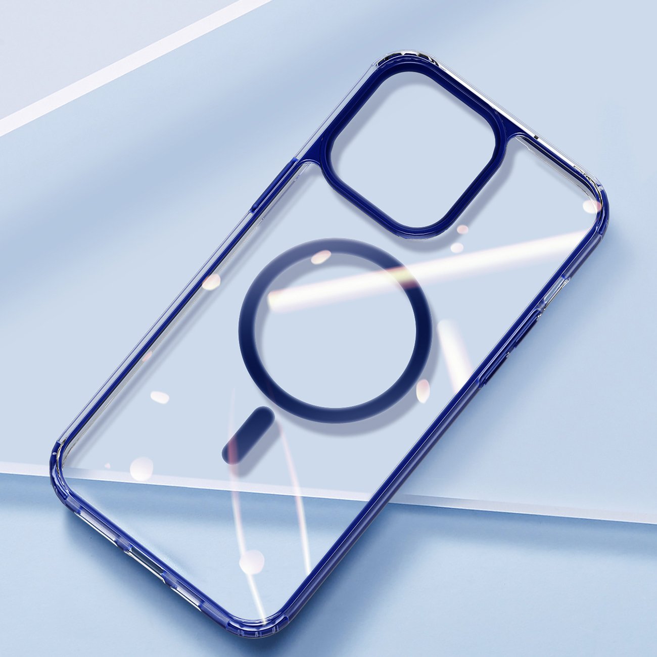 Dux Ducis Clin2 fodral för iPhone 14 Plus magnetiskt MagSafe-skydd blå