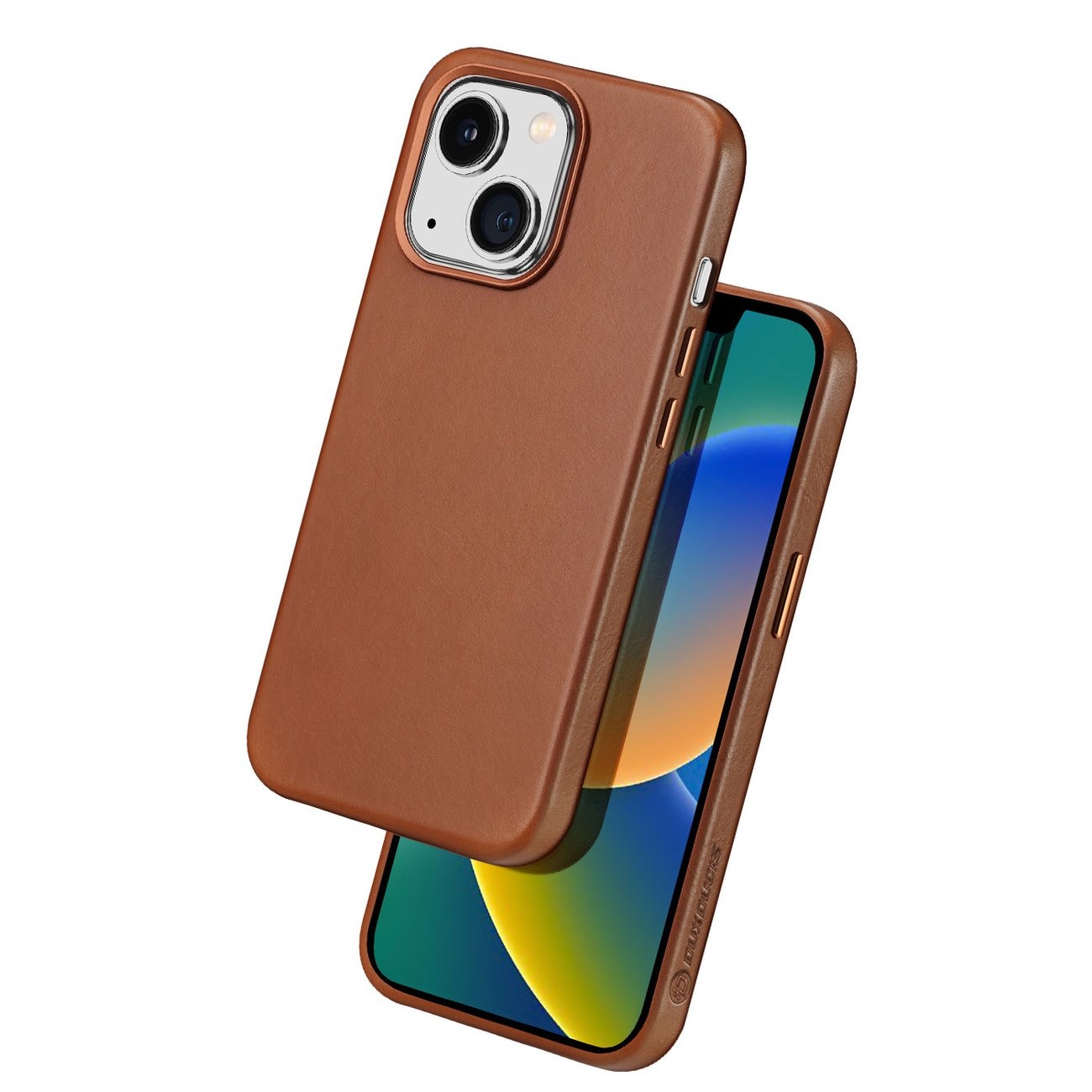Dux Ducis Naples iPhone 14 Plus Magnetiskt läderfodral MagSafe Brun