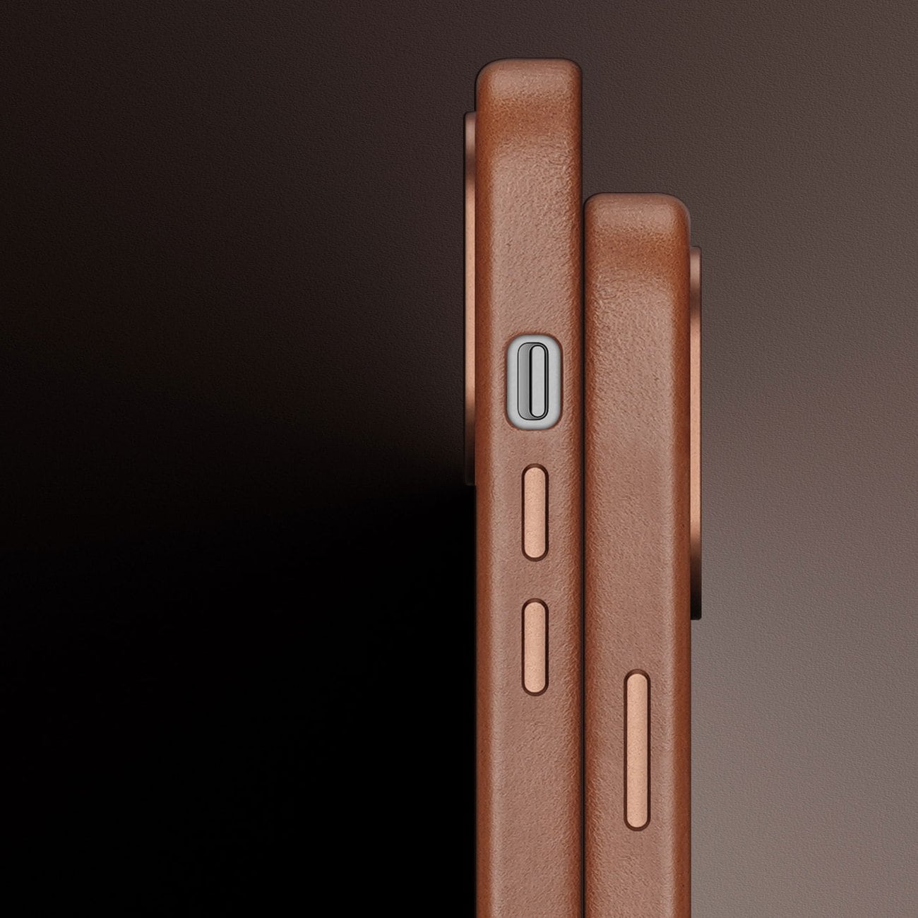 Dux Ducis Naples iPhone 14 Plus Magnetiskt läderfodral MagSafe Brun
