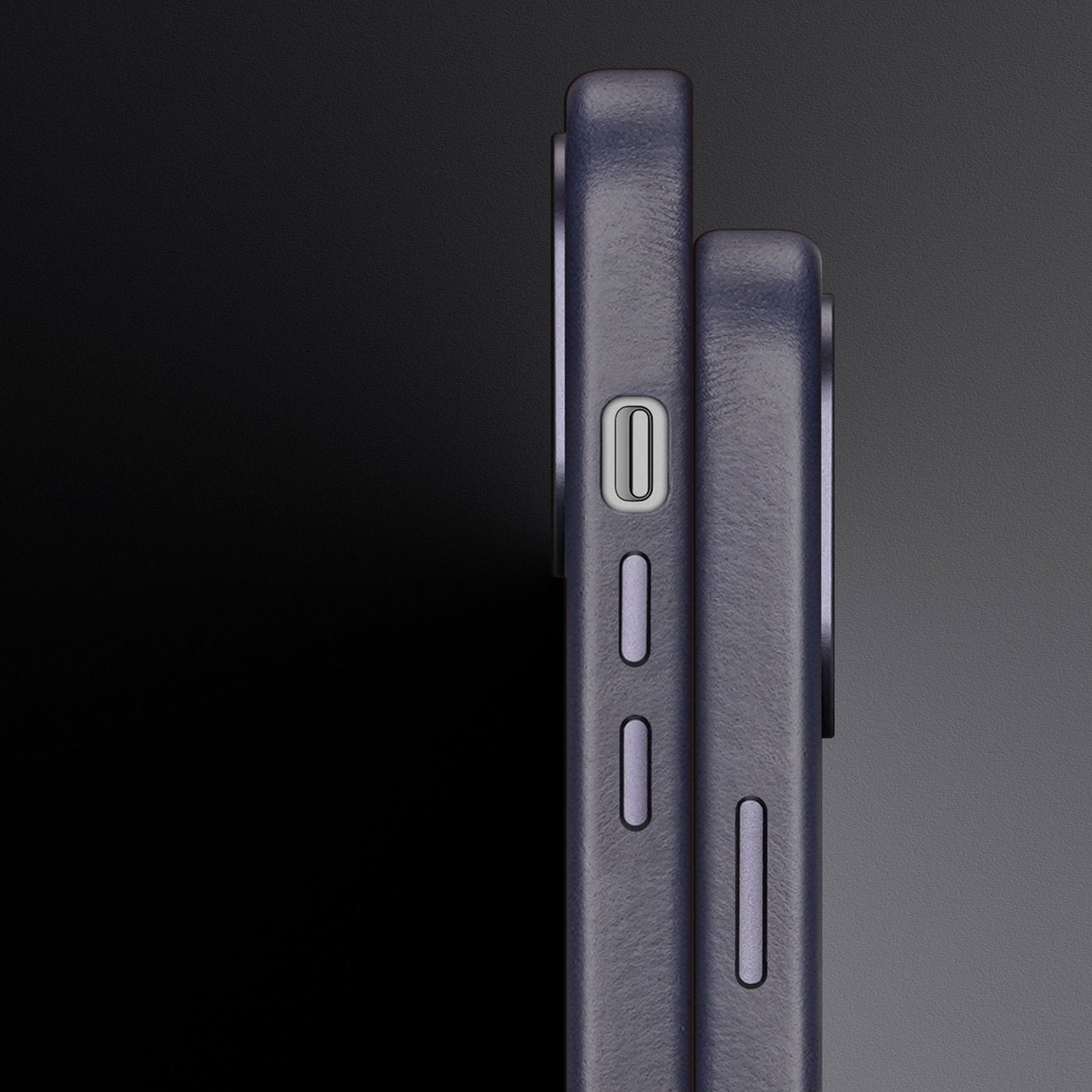 Dux Ducis Naples fodral för iPhone 14 Plus magnetiskt läderfodral MagSafe blå
