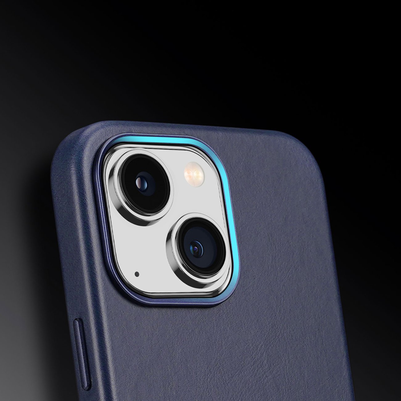 Dux Ducis Naples fodral för iPhone 14 Plus magnetiskt läderfodral MagSafe blå