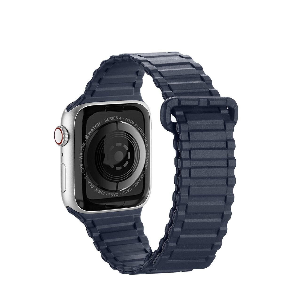 Dux Ducis Armor Apple Watch SE Armband, 9-1 (41, 40, 38 mm), Silikon Magnetband, Blå