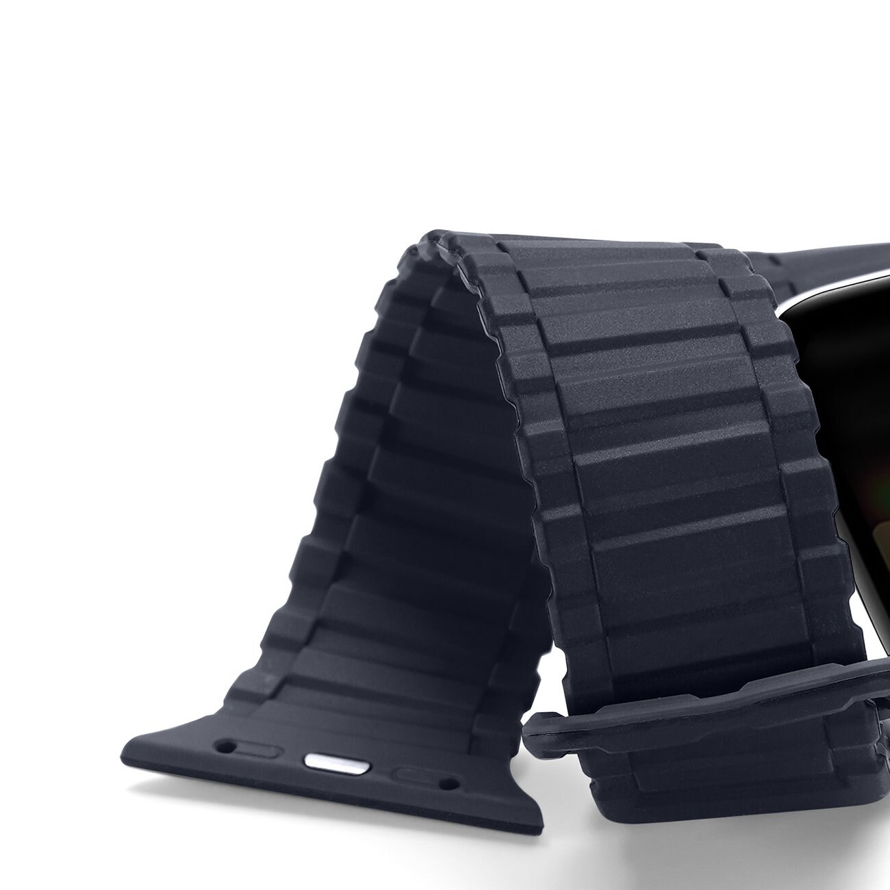 Dux Ducis Armor Apple Watch SE Armband, 9-1 (41, 40, 38 mm), Silikon Magnetband, Blå