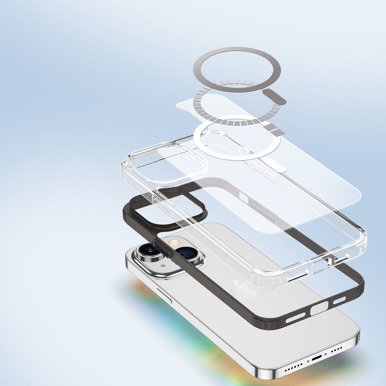 Dux Ducis Clin2 fodral för iPhone 14 Plus magnetiskt skydd MagSafe grå
