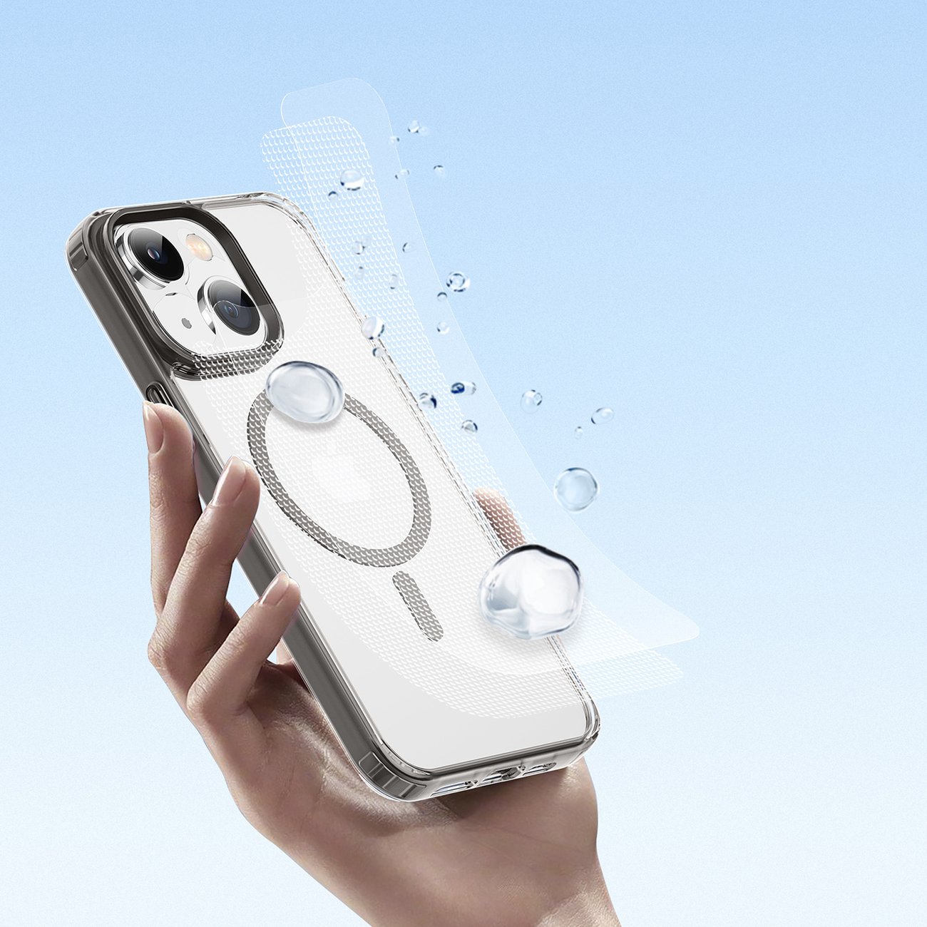 Dux Ducis Clin2 fodral för iPhone 14 Plus magnetiskt skydd MagSafe grå