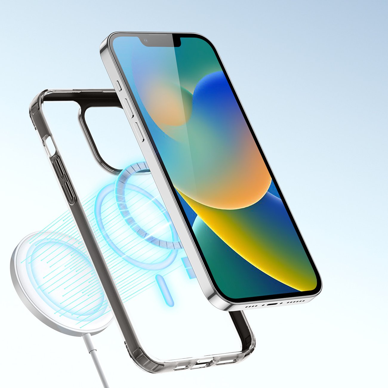 Dux Ducis Clin2 fodral för iPhone 14 Plus magnetiskt skydd MagSafe grå