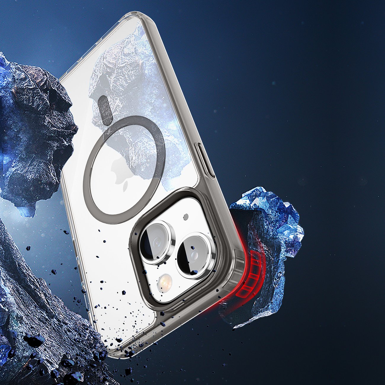 Dux Ducis Clin2 fodral för iPhone 14 Plus magnetiskt skydd MagSafe grå