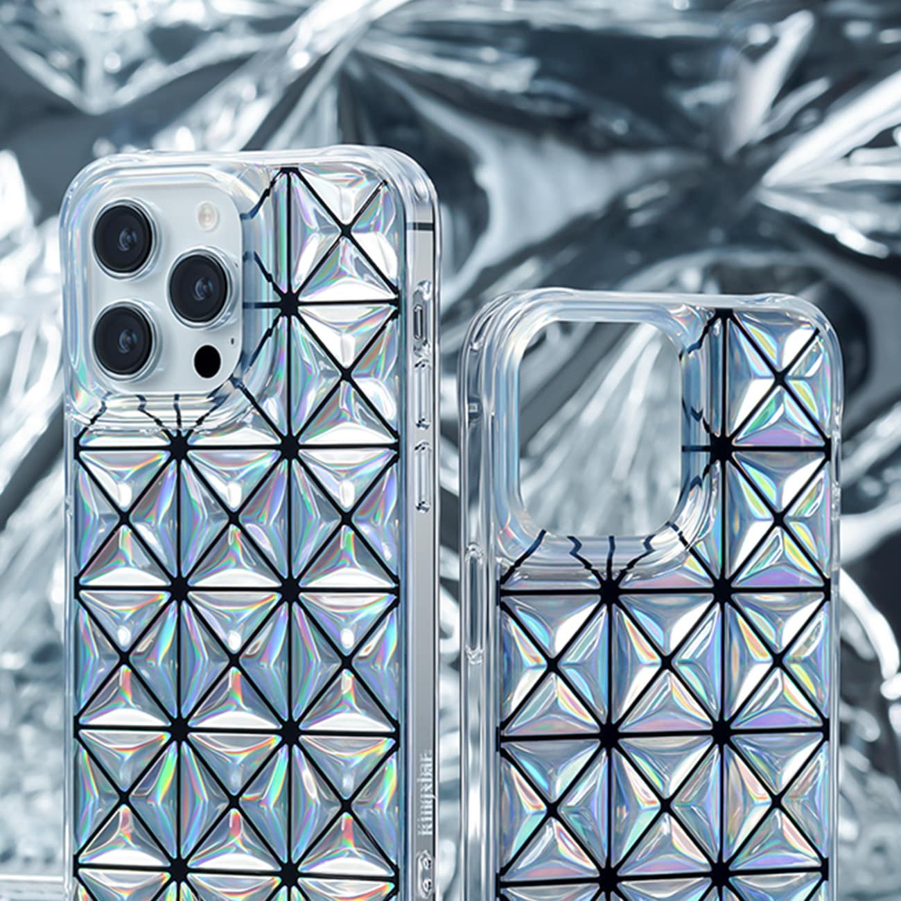 Kingxbar Miya Series fodral för iPhone 14 Plus omslag bakstycke laserfärg