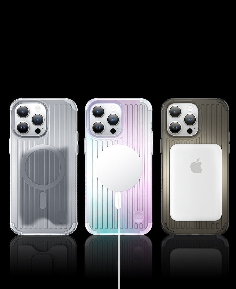 Kingxbar PQY Go Out Series magnetfodral för iPhone 14 Plus MagSafe svart