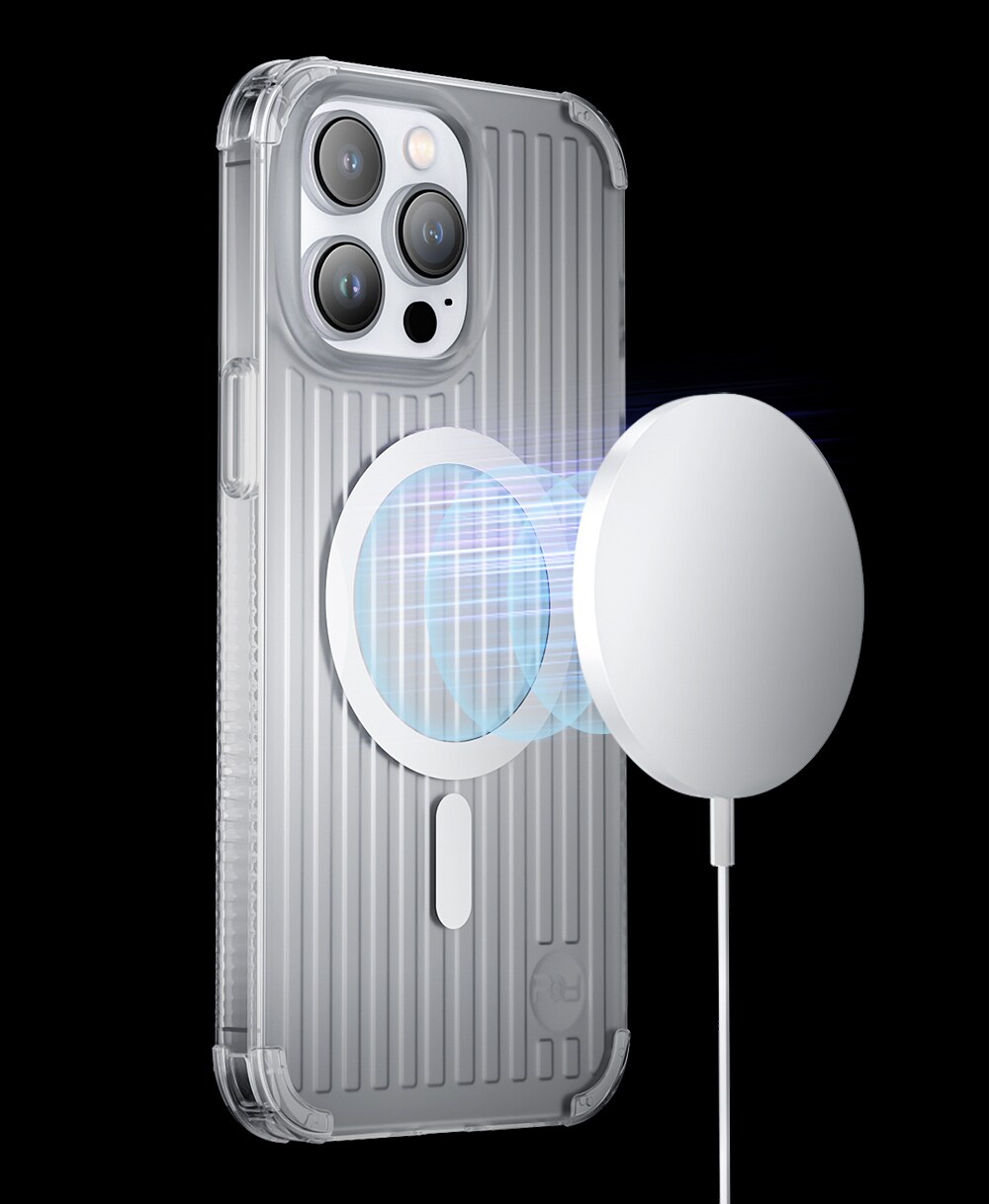 Kingxbar PQY Go Out Series magnetfodral för iPhone 14 Plus MagSafe svart