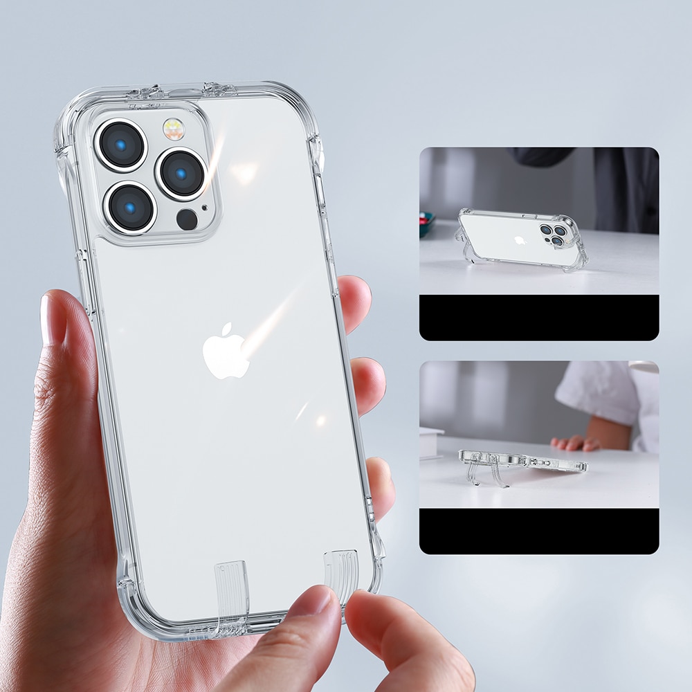 Joyroom Defender Serie Fodral Skydd för iPhone 14 Pro Max Pansarhakar Skydd Stativ Klar (JR-14H4)