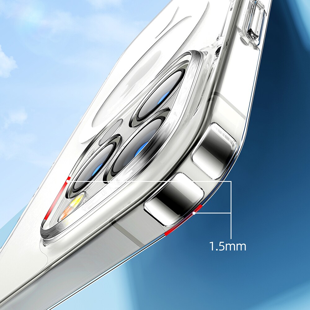 Joyroom 14D Magnetiskt fodral för iPhone 14 Plus, Kompatibelt med MagSafe, Transparent (JR-14D7)