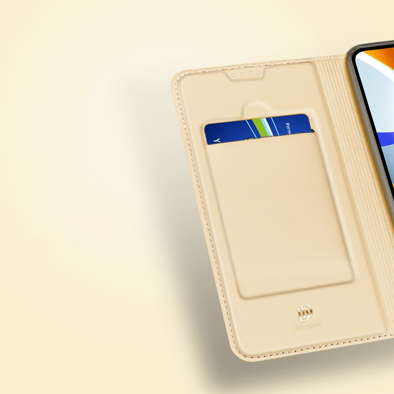 Dux Ducis Skin Pro-etui til Oppo Reno 8 Pro flip cover card wallet stander sort