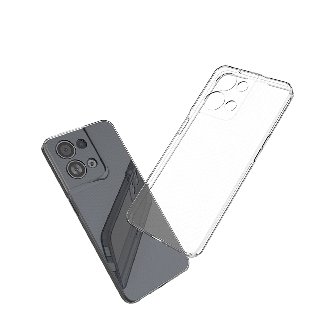 Ultraklart 0,5 mm etui til Oppo Reno 8 Pro tyndt cover gennemsigtigt