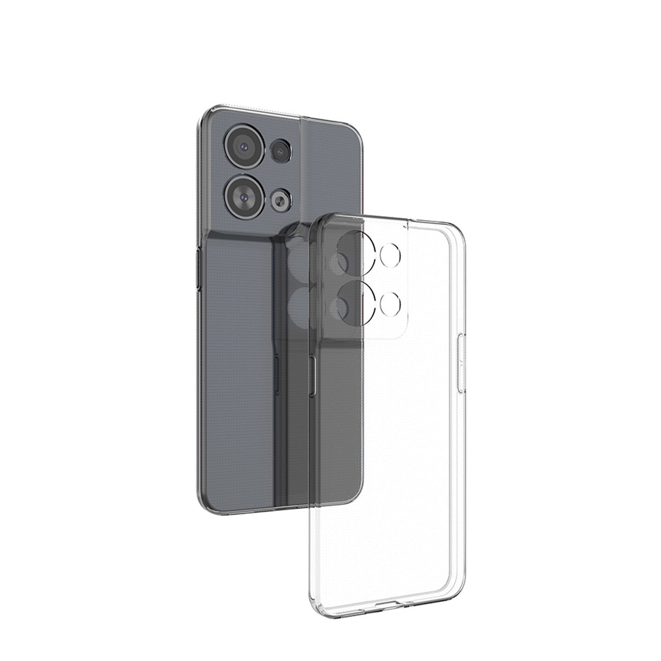 Ultraklart 0,5 mm etui til Oppo Reno 8 Pro tyndt cover gennemsigtigt