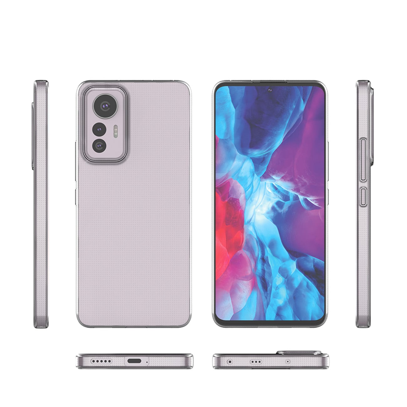 Ultraklart 0,5 mm etui til Xiaomi 12 Lite tyndt cover gennemsigtigt