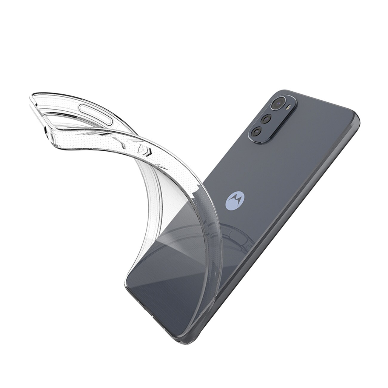 Ultraklart 0,5 mm etui til Motorola Moto E32 tyndt cover gennemsigtigt