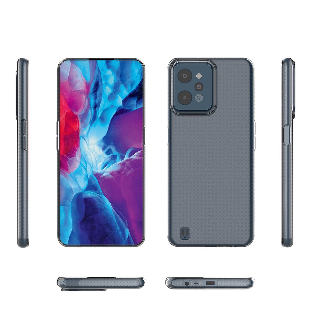 Ultraklart 0,5 mm etui til Realme C31 tyndt cover gennemsigtigt