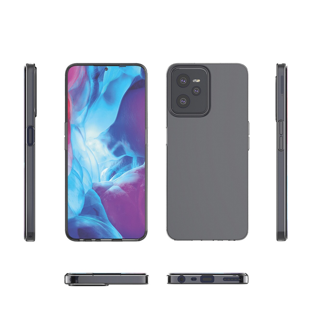 Ultraklart 0,5 mm etui til Realme C35 tyndt cover gennemsigtigt