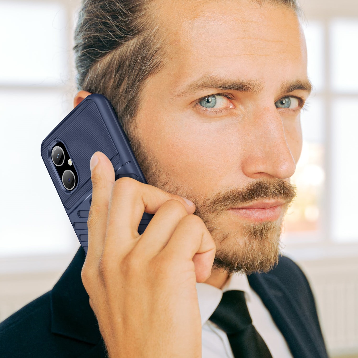 Thunder Case Xiaomi Poco M4 5G silikone panseretui blå